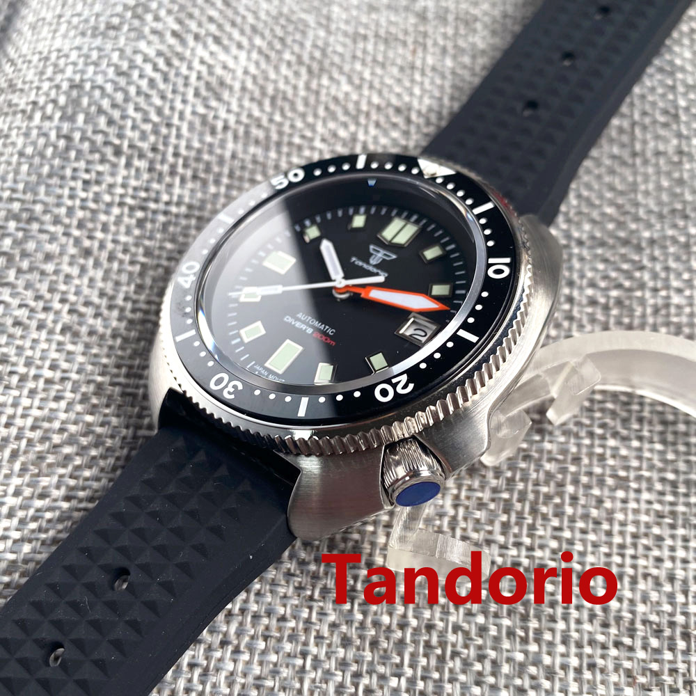 Tandorio 44mm NH35 PT5000 Move - مراجعة Rubber Strap Diver وسعره