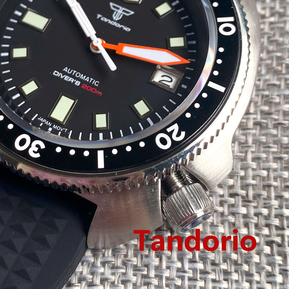 Tandorio 44mm NH35 PT5000 Move - مراجعة Rubber Strap Diver وسعره