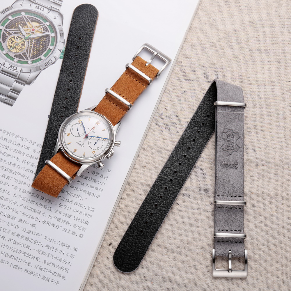 HEMSUT Genuine Leather Watch B - مراجعة Tropic Strap Vintage وسعره
