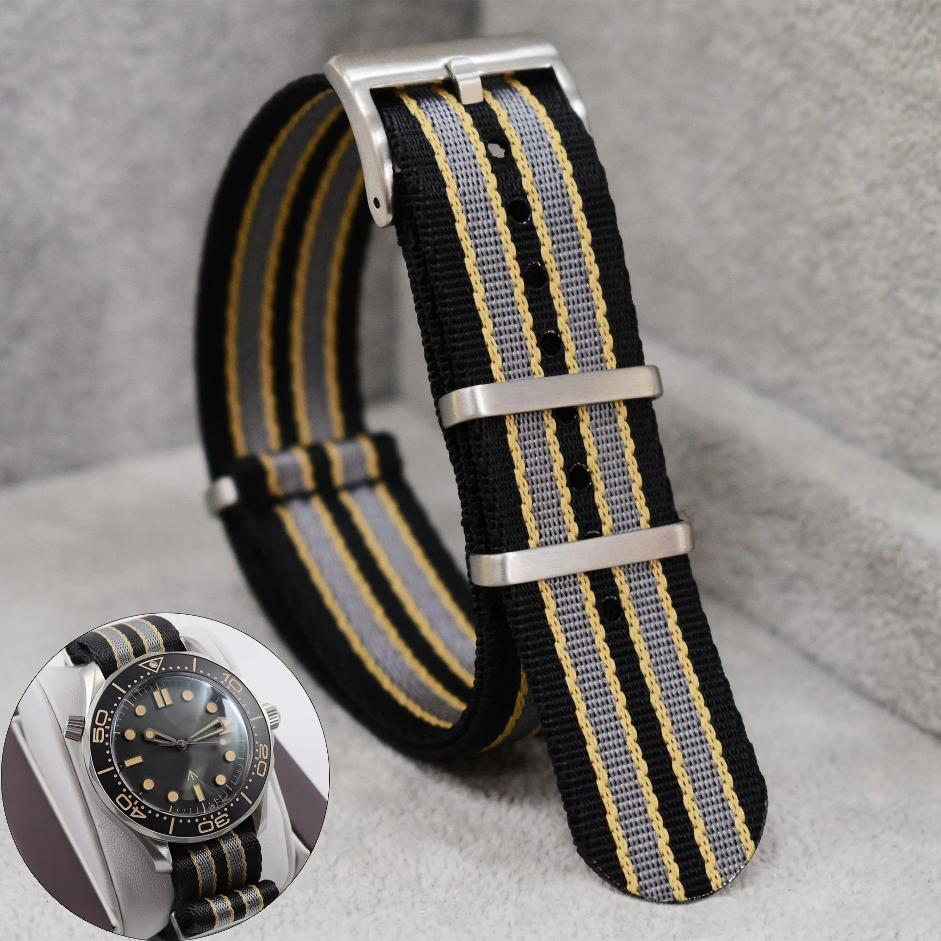 20mm Nylon Watch Strap for Ome - مراجعة Nato Strap Nylon وسعره