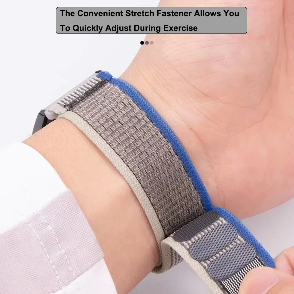 20/22mm Trail Loop Watchband F - مراجعة Sport Loop Velcro وسعره